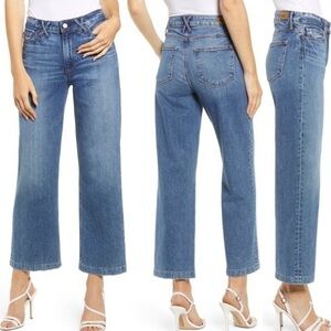 Paige Nellie Culottes with Crisscross Belt Loops In Riptide Size 26